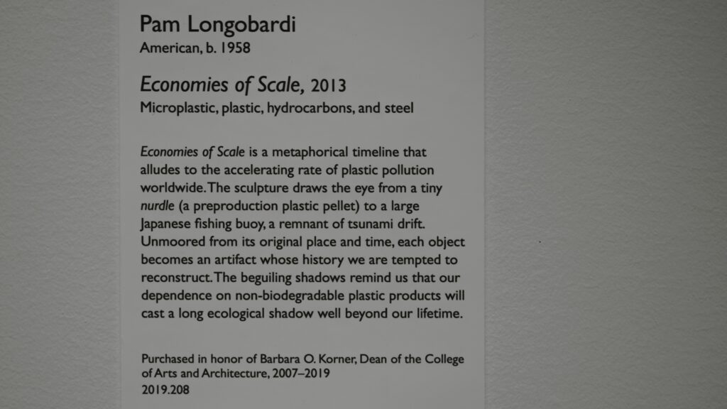 Wall plaque for Economies of Scale, 2013 - Economies of Scale is a metaphorical timeline