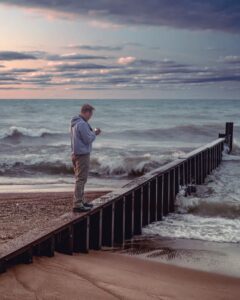 Ian at the beach